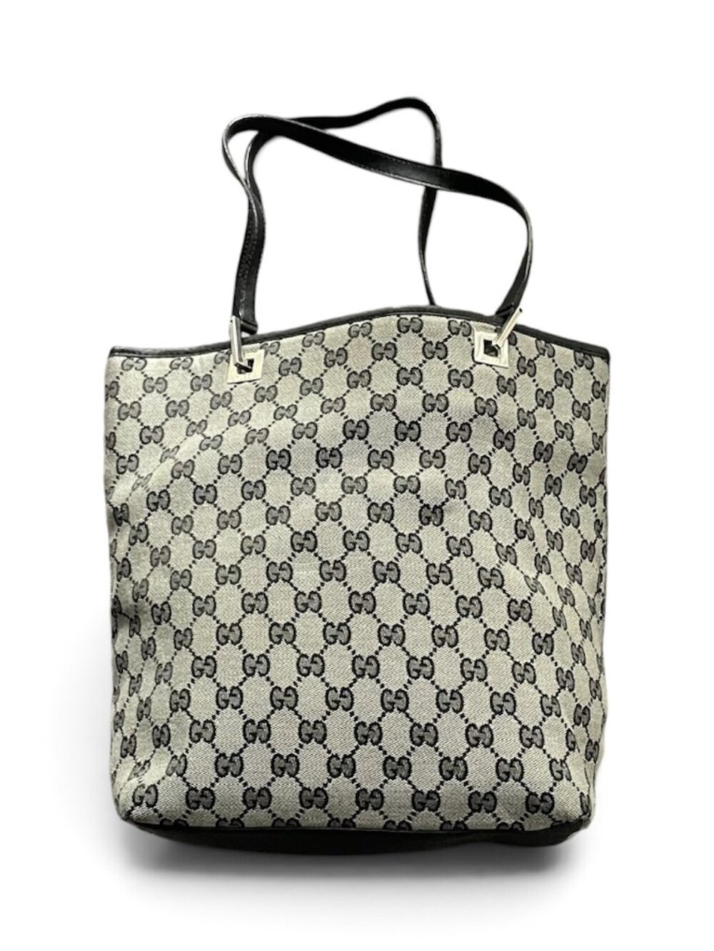GUCCI Black and Gray Women's Canvas bag